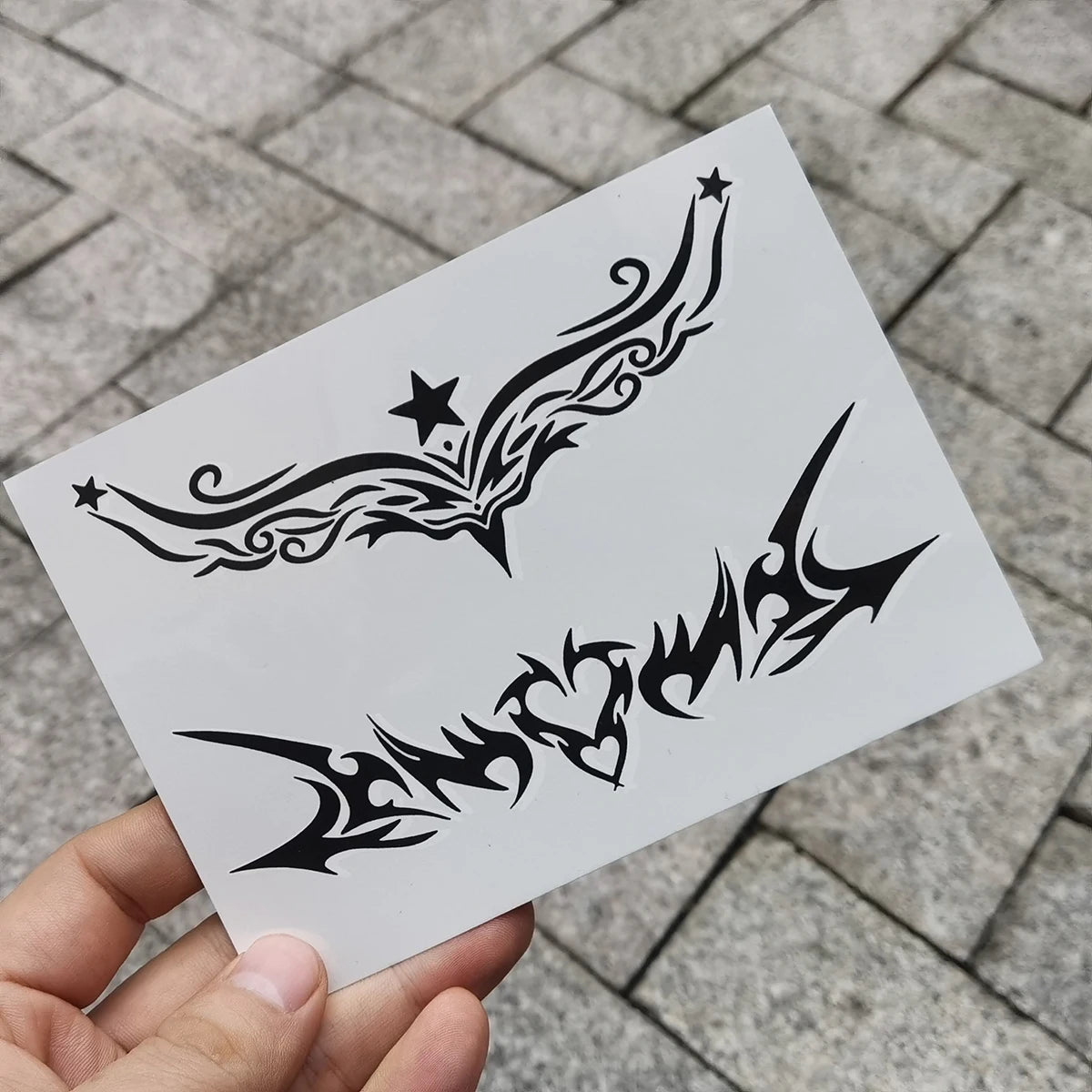 Tribal style temporary tattoos - Set of 4 waterproof temporary tattoos