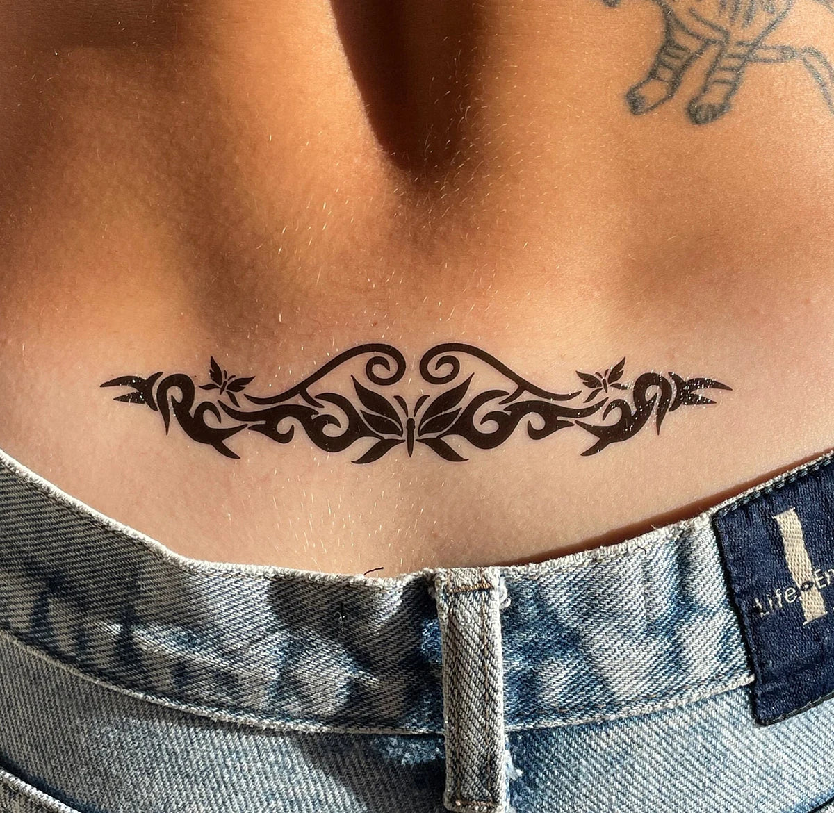 Tribal style temporary tattoos - Set of 4 waterproof temporary tattoos